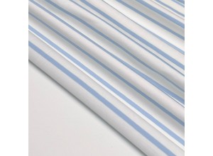 Кулирная гладь в полоску Голубая на молочном (200г/м2)