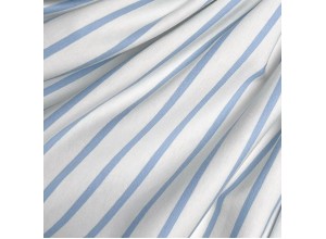 Кулирная гладь в полоску Голубая на молочном (200г/м2)