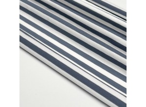 Кулирная гладь в полоску Темно-серый/Молочный (200г/м2)