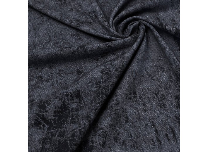 Кулирная гладь варенка с велюр-эффектом Черный 100% х/б (200 г/м2)