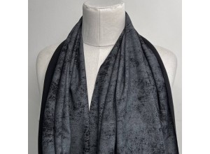 Кулирная гладь варенка с велюр-эффектом Черный 100% х/б (200 г/м2)