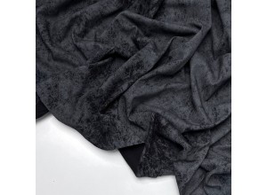 Кулирная гладь варенка с велюр-эффектом Черный 100% х/б (200 г/м2)