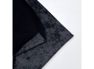 Кулирная гладь варенка с велюр-эффектом Черный 100% х/б (200 г/м2)