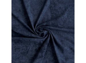 Кулирная гладь варенка с велюр-эффектом Темно-синий (190 г/м2)