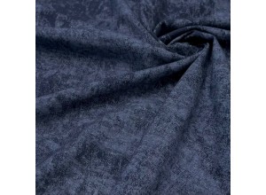 Кулирная гладь варенка с велюр-эффектом Темно-синий 100% х/б (190 г/м2)