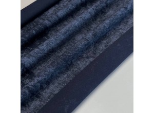 Кулирная гладь варенка с велюр-эффектом Темно-синий 100% х/б (190 г/м2)