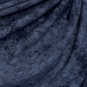 Кулирная гладь варенка с велюр-эффектом Темно-синий 100% х/б (190 г/м2)