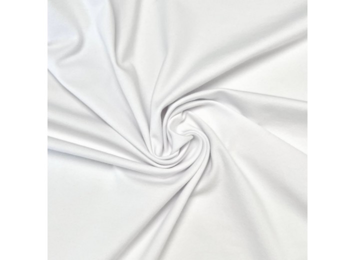 Кулирная гладь с велюр-эффектом Белый (210г/м2)