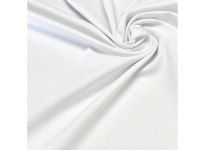 Кулирная гладь с велюр-эффектом Белый (210г/м2)