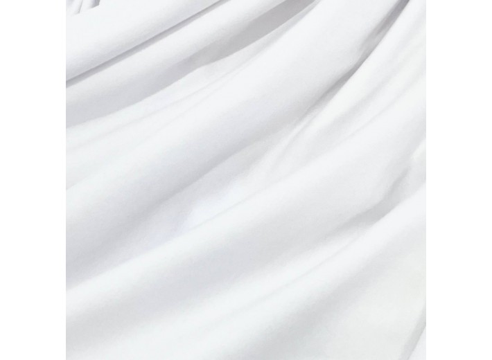 Кулирная гладь с велюр-эффектом Белый (210г/м2)