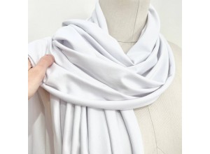 Кулирная гладь с велюр-эффектом Белый (210г/м2)