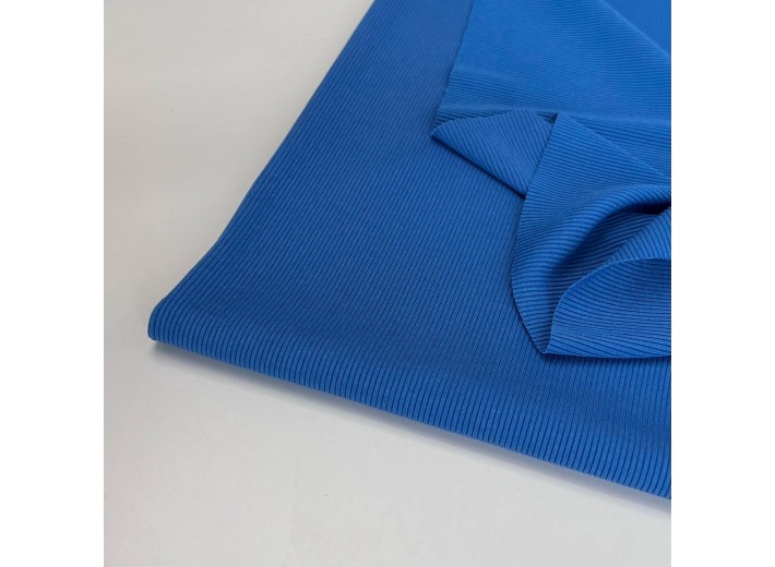 Трикотаж лапша Лазурно-синий (п/э)