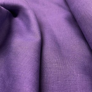 Ткань костюмная Лен Фиолетовый 