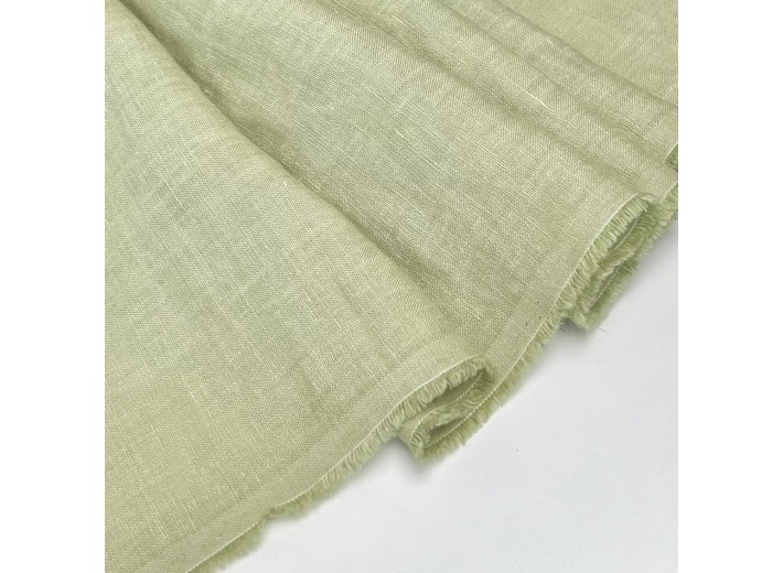 Ткань Лен крэш Фисташка (190 г/м2)