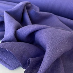 Ткань Лен Фиолетовый (185 гр/м2)