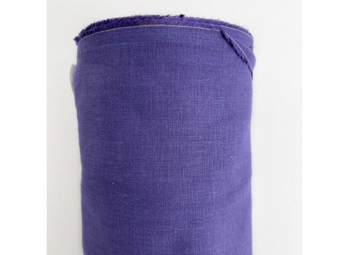Ткань Лен Фиолетовый (185 гр/м2)