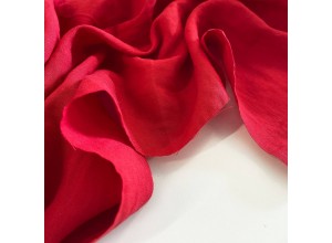 Ткань Лен крэш Красный (160 г/м2)