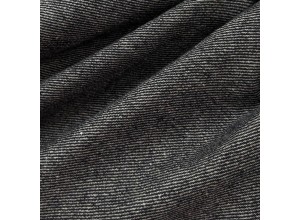 Ткань Лен костюмный диагональ Графит (320 г/м2)