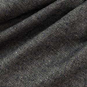Ткань Лен костюмный диагональ Графит (320 г/м2)