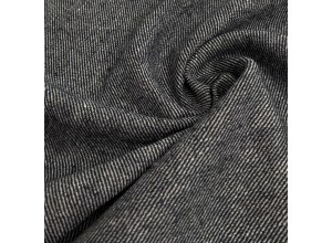 Ткань Лен костюмный диагональ Графит (320 г/м2)