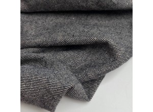 Ткань Лен костюмный диагональ Графит (320 г/м2)