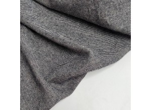 Ткань Лен костюмный диагональ Графит (320 г/м2)