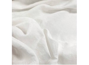 Ткань Лен крэш Белый (160 г/м2)