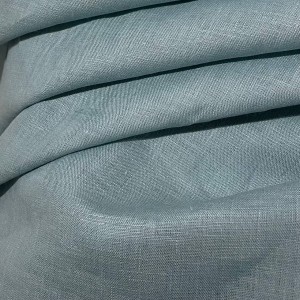 Ткань Лен Пыльно-бирюзовый (185 гр/м2)