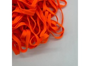 Шнур плоский 10 мм Оранжевый неон