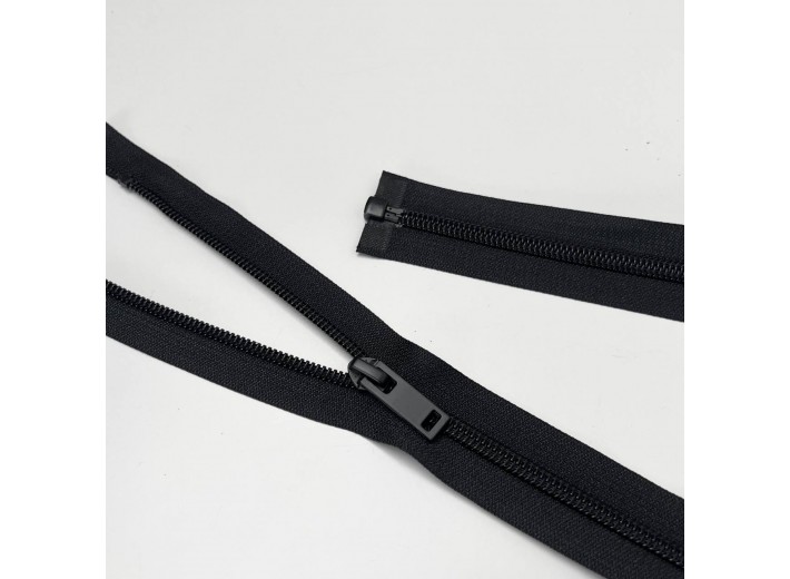 Молния  витая ZC01 тип 7, 1 замок Черный 75 см