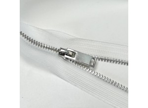 Молния металл ZM06, тип 3 неразъемная,  прозрачный/никель 35см