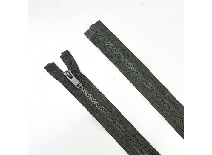 Молния тракторная ZT тип 5, 1 замок Хаки 75 см