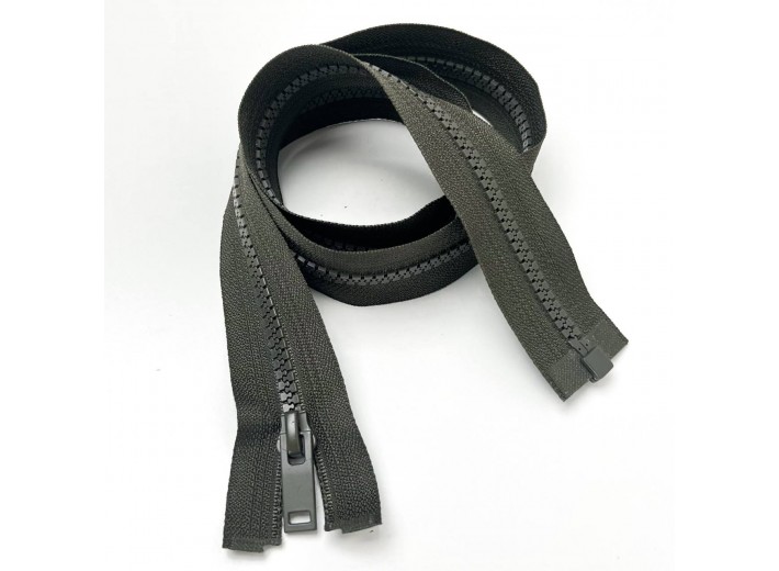 Молния тракторная ZT тип 5, 1 замок Хаки 75 см