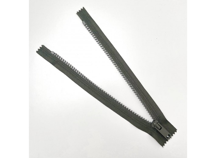 Молния тракторная ZT тип 5, неразъемная Хаки 20 см