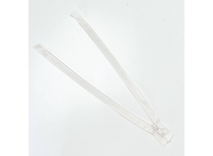 Молния тракторная ZT тип 5, 1 замок Молочный 35 см