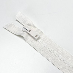 Молния тракторная ZT тип 5, 1 замок Молочный 35 см