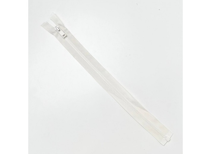 Молния тракторная ZT тип 5, 1 замок Молочный 35 см