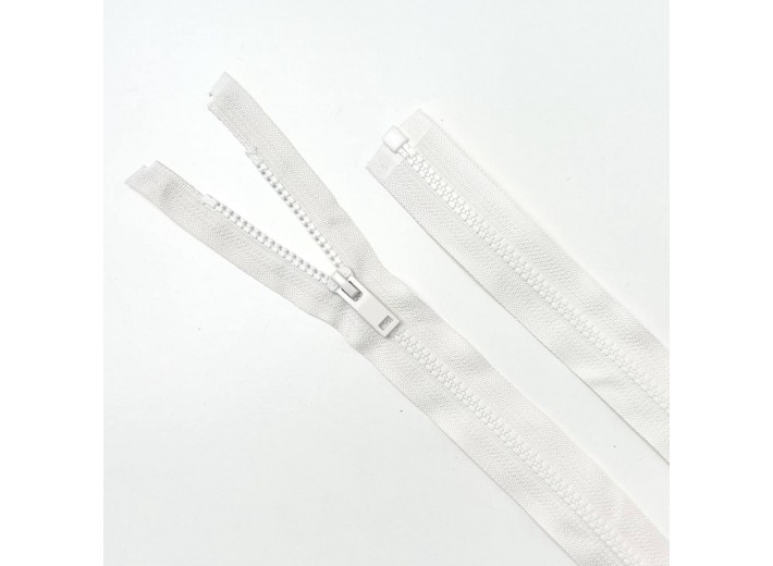 Молния тракторная ZT тип 5, 1 замок Молочный 75 см