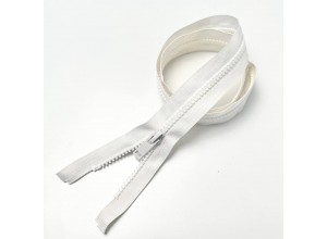 Молния тракторная ZT тип 5, 1 замок Молочный 75 см