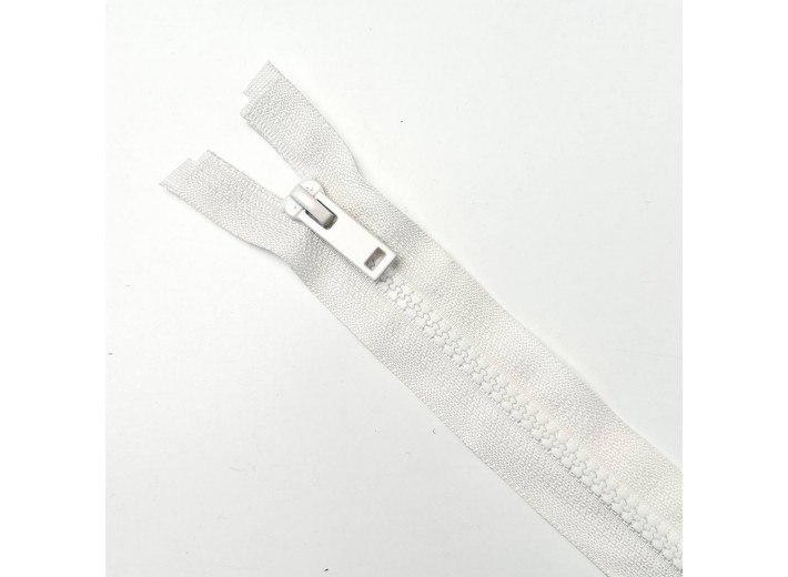 Молния тракторная ZT тип 5, 1 замок Молочный 75 см