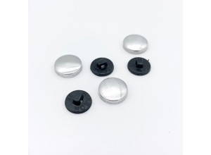 Заготовка для обтяжки пуговиц №26 (16 мм) пластик Черный