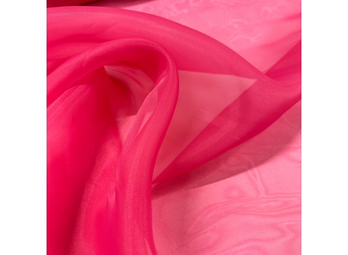 Органза матовая Ярко-розовый