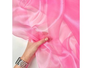 Органза кристаллон Ярко-розовый