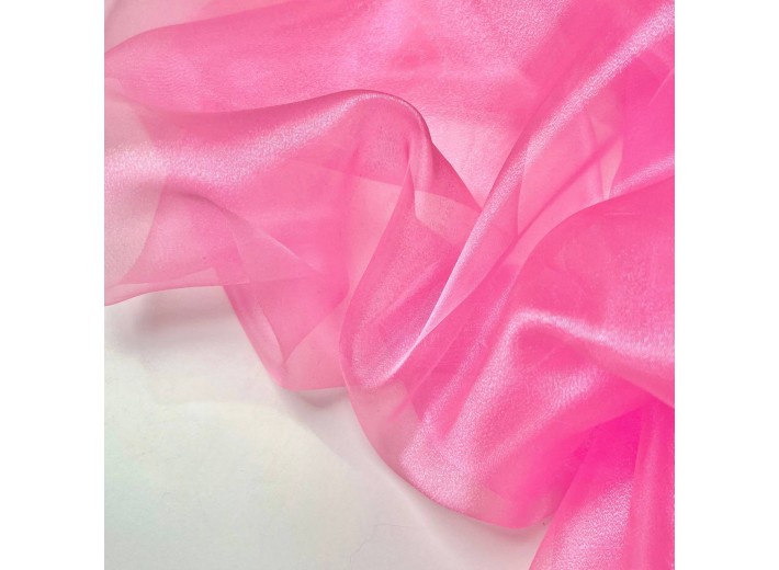 Органза кристаллон Ярко-розовый