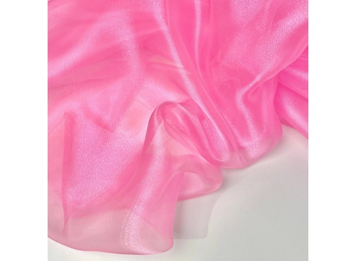 Органза кристаллон Ярко-розовый