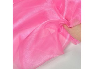 Органза кристаллон Ярко-розовый