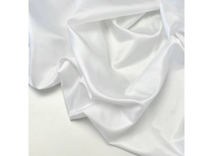 Ткань подкладочная поливискоза "Твил" Белый