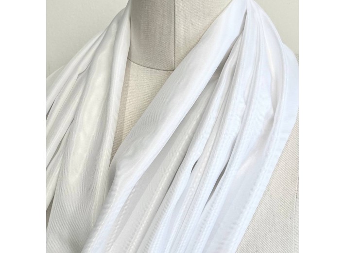 Ткань подкладочная поливискоза "Твил" Белый