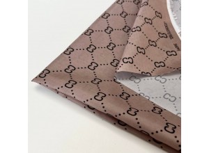 Ткань подкладочная стрейч принт "Гуччи"