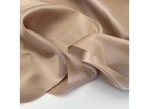 Ткань подкладочная поливискоза "Твил" Темно-бежевый